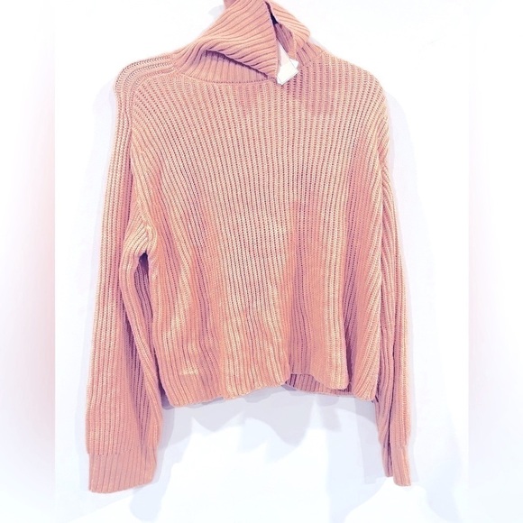 BCBGENERATION Ribbed Turtleneck Sweater size small orange, new - Picture 7 of 7